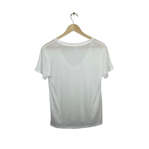 NWT Express Women’s Relaxed Scoop Neck Tee in White Size XS - Picture 7 of 9